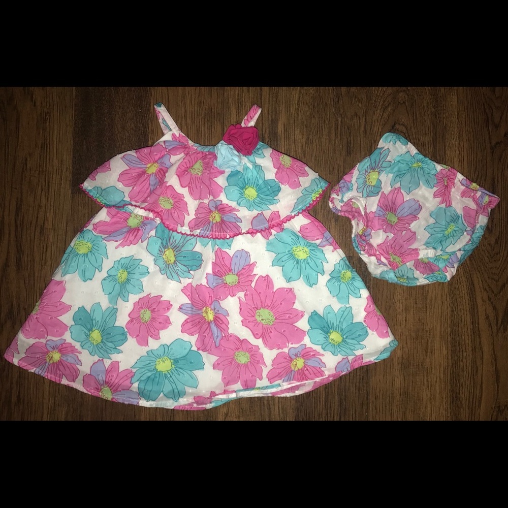 Floral babygirl dress set